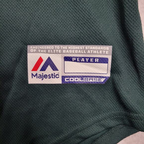 Chicago White Sox Jersey Mens Small Majestic Green V Neck Heat Transfer Logo - Picture 6 of 10